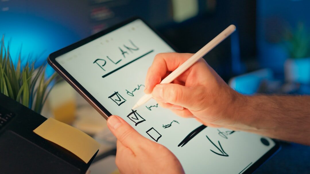 person planning future goals