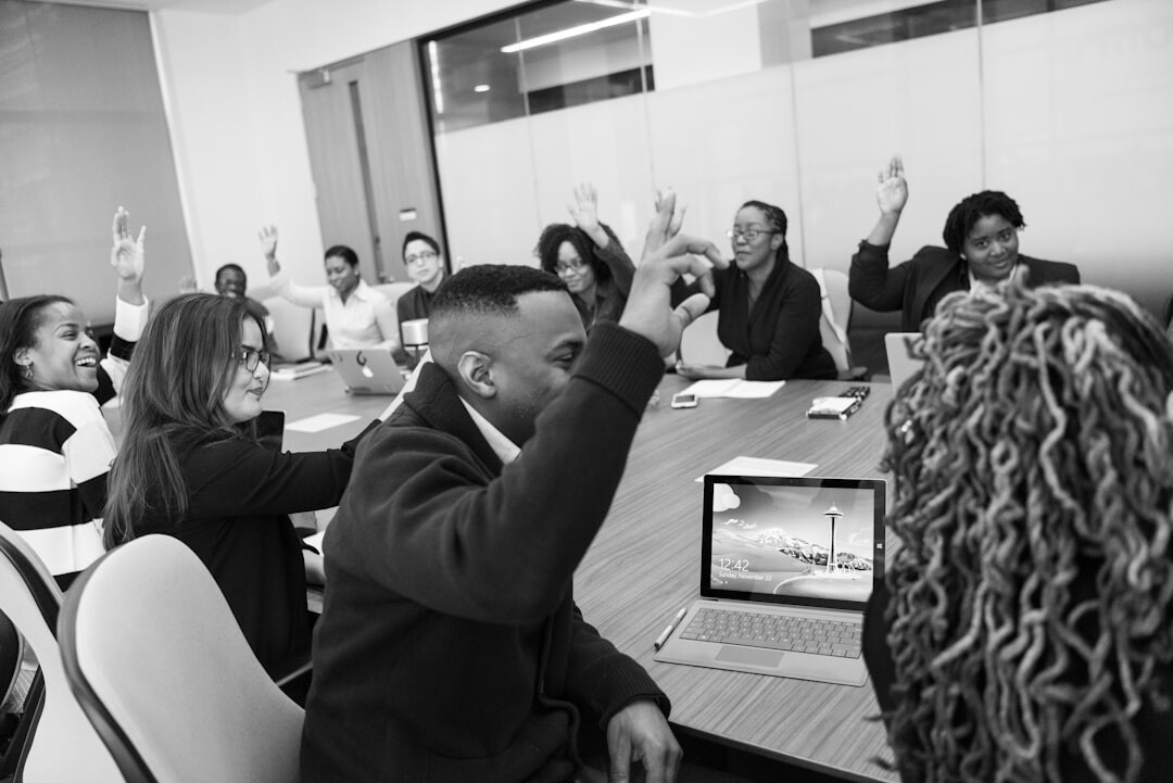 diverse group celebrating success